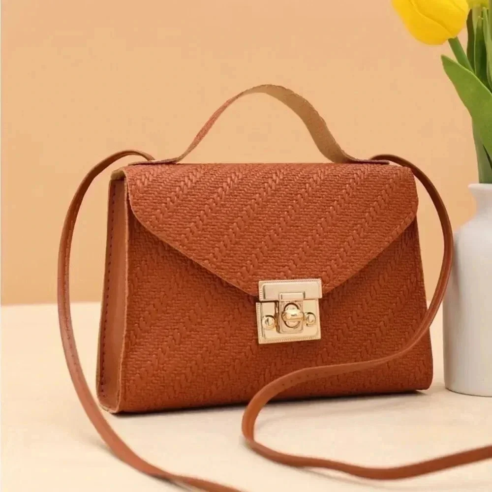 ⚠️Clearance Brown Lock Buckle Crossbody Bag - Picture 2 of 6